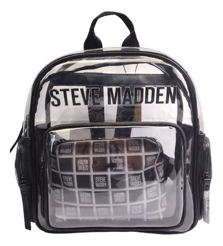 mochila transparente steve madden